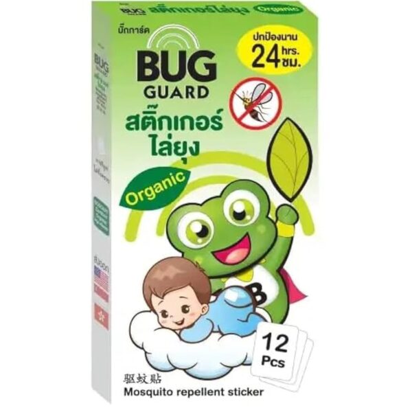 لاصقات طاردة للبعوض عضوية من Happy Noz - The Bug Guard Organic. 